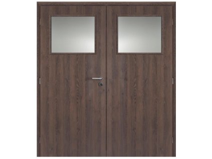 Dveře interiérové 1/3 sklo 165 cm CPL laminát Deluxe DTD DOORNITE