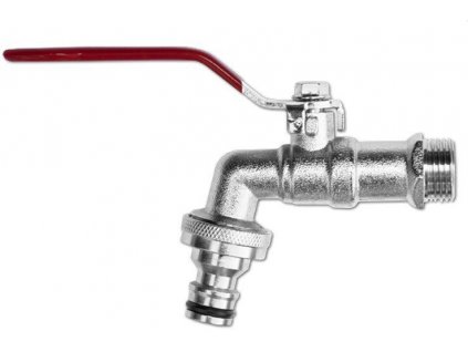 Zahradní kulový kohout 3/4 " adaptér pro 1" hadici