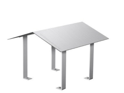 Komínová stříška PROFI celonerez univerzální "A" 50 x 80 cm