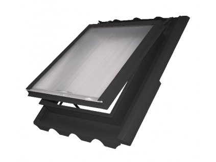 Střešní okno výstupní Beta 450 × 730 mm černá