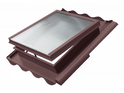 Střešní okno kovové Hodonka 500 × 600 mm hnědá
