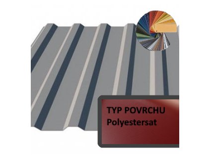 Satjam Trapézový plech T14 střešní 1157mm(1120mm) (polyestersat 25)