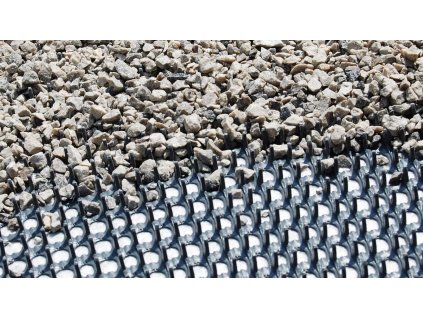 Štěrková rohož TENAX GRAVEL LOCK 1,5 x 10 m šedá 15 m²