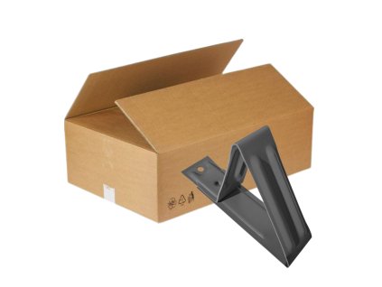 Protisněhový hák na plechovou krytinu antracitový XBL 34 x 125 mm (100 ks)