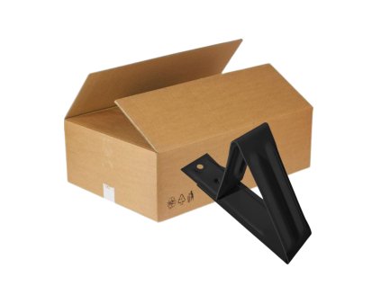 Protisněhový hák krátký MDM pro plechové krytiny TYP "SGN100" 34 x 125 mm - černý RAL 9005 - 100 ks