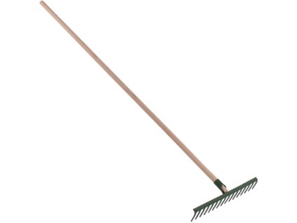 Hrábě železné s 16 hroty a násadou 160 cm