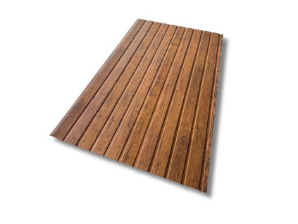 Plechový fasádní a plotový panel HORNVAL TRAPÉZ T7 0,5 - 118 x 200 cm MULTIGLOSS (jednostranný)