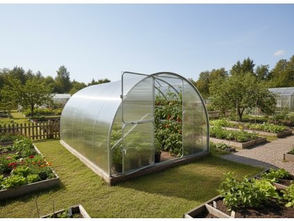 Skleník DODO 300 3 x 4 m PC 8 mm stříbrný