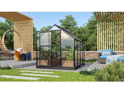 Skleník VITAVIA VENUS 5000 čiré sklo 3 mm černý