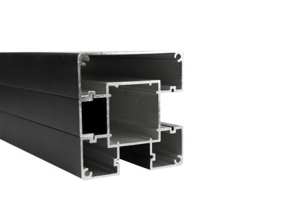 Plotový sloupek ALUPASS CLASSIC AL s krycí lištou 2440 x 80 x 80 mm RAL 7016 antracit