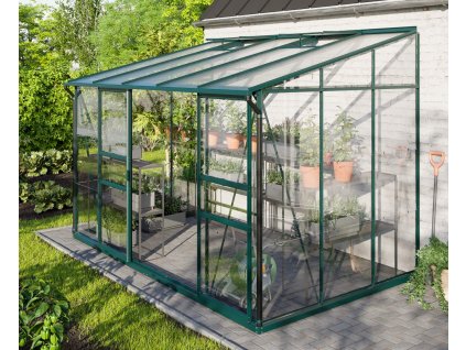 Skleník VITAVIA IDA 6500 čiré sklo 3 mm + PC 6 mm zelený