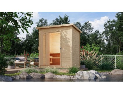 Finská sauna KARIBU HYTTI 1 93861 natur