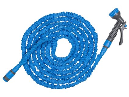 Smršťovací hadice 5 - 15m s rozprašovačem 1", 3/4" MODRÁ