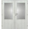 13522 3 vnitrni dvere folie 160 cm DOORNITE sklo 2 3 dvoukridle laminovane