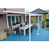 Hliníková pergola LANITPLAST WALL 33 bílá + opál PC