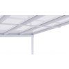 Hliníková pergola LANITPLAST WALL 43 bílá + čirý PC