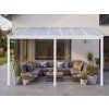 Hliníková pergola LANITPLAST WALL 53 bílá + čirý PC