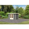 57720 2 dreveny domek karibu askola 4 3 02 x 2 17m sedy