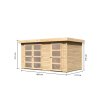 Dřevěný zahradní domek KARIBU MÜHLENTRUP 1 83541 natur