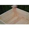 Vyvýšený záhon LANITPLAST HOLZKISTE2 104x62x77 cm hnědý natur