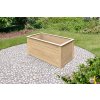 Vyvýšený záhon KARIBU HOCHBEET 281 209x111x92 cm hnědý natur