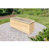 Vyvýšený záhon KARIBU HOCHBEET 282 254x94x92 cm hnědý natur