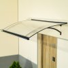 Vchodová stříška LanitPlast LARUS antracit 1,60 x 0,85 m