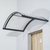 Vchodová stříška LanitPlast ARCUS antracit 1,60 x 0,90 m