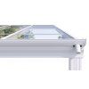 Hliníková pergola LANITPLAST WALL 33 FSX antracit + čirý PC