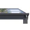 Hliníková pergola LANITPLAST WALL 43 FSX antracit + čirý PC