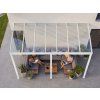Hliníková pergola LANITPLAST WALL 53 FSX bílá + čirý PC