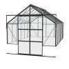Skleník VITAVIA CASSANDRA 9900 čiré sklo 3 mm černý