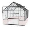 Skleník VITAVIA CASSANDRA 9900 čiré sklo 3 mm černý