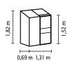 Skleník VITAVIA IDA 900 PC 4 mm černý
