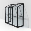Skleník VITAVIA IDA 1300 čiré sklo 3 mm černý