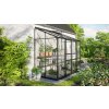 Skleník VITAVIA IDA 3300 čiré sklo 3 mm černý