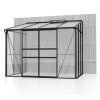Skleník VITAVIA IDA 5200 čiré sklo 3 mm + PC 6 mm černý
