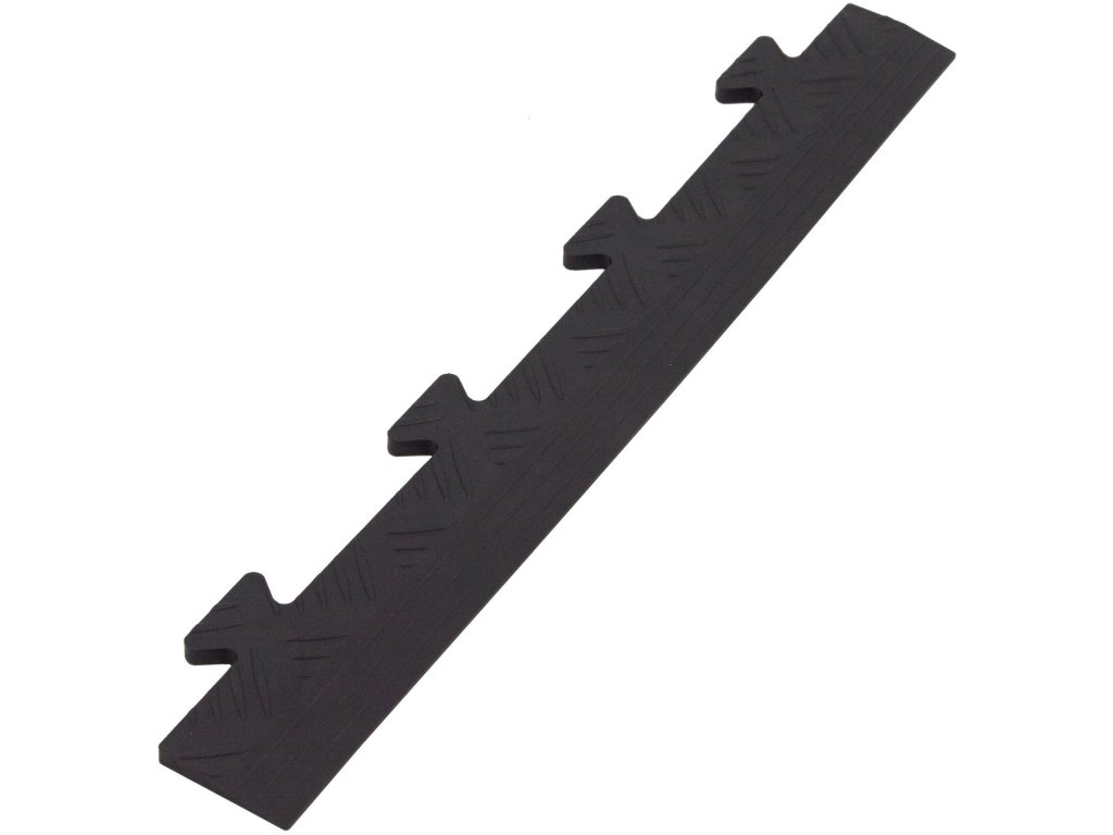 Ukončovacia lišta LINEA TENAX DIAMOND PLATE 48 x 7 x 0,8 cm vonkajšie zámky čierna 1 ks