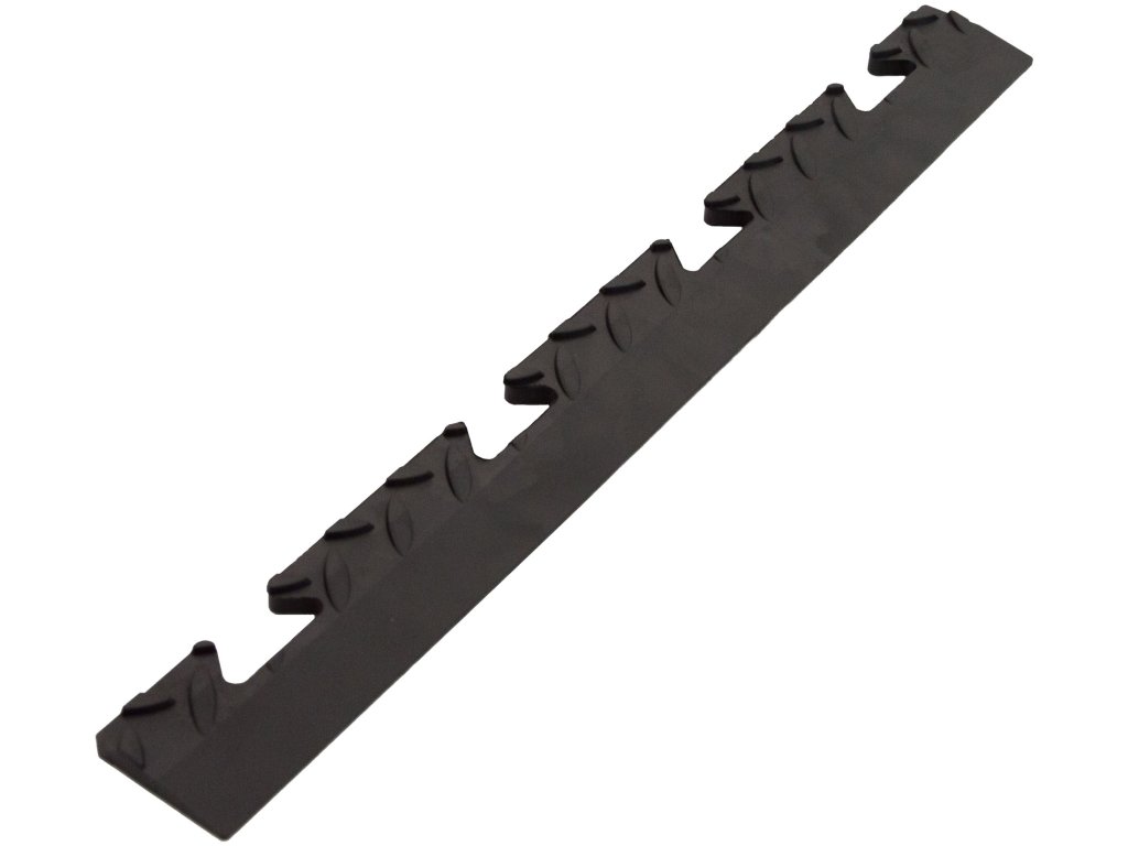 Ukončovacia lišta LINEA TENAX GRAIN OF RICE 48 x 5,1 x 1 cm vnútorné zámky čierna 1 ks