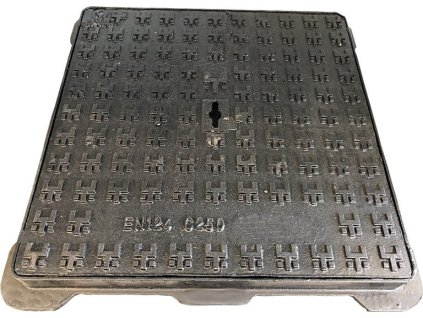 Rám liatinový poklop 550 x 550mm (25t) k revíznej šachte