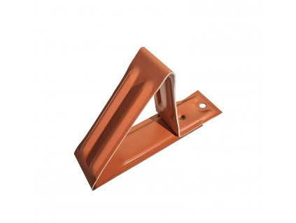 Protisnehový hák krátky MDM pre plechové krytiny TYP "SGN100" 34 x 125 mm - tehlový RAL 8004