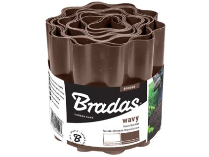 PLASTOVÝ OBRUBNÍK neviditeľný záhradný 9m v.25cm HNEDÝ