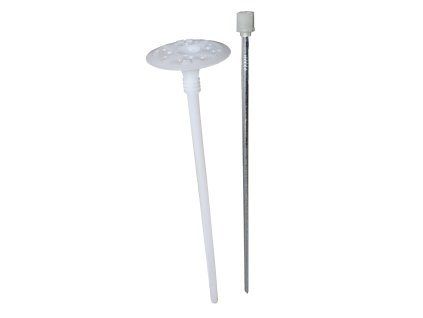Fasádne hmoždinky predĺžený oceľový tŕň plast hlava 10 x 220 mm LFM WKRET-MET