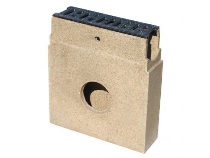 Zberná polymérbetónová vpust BIELBET B125 s liatinovou mrežou 370 x 130 x 400 mm 130 mm