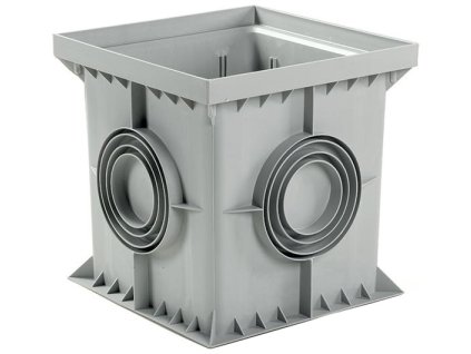 Revízna šachta 300 x 300 mm šedá (odtok 80-140 mm)