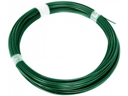 Napínací drôt na pletivo poplastovaný 52 m zelený 3,4 mm Pilecký