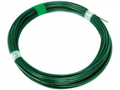 Napínací drôt na pletivo poplastovaný 78 m zelený 3,4 mm Pilecký