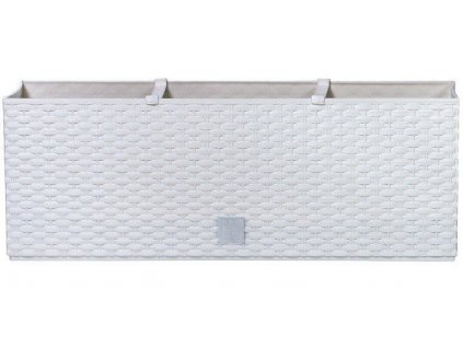 Plastové samozavlažovací truhlíky Rato Case biela 60 x 25 cm