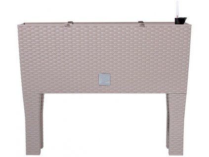 Plastové samozavlažovací truhlíky Rato Case High mocca 60 x 25 cm