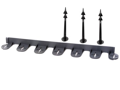 Neviditeľný obrubník plastový šedý Palisgarden 38mm x 75m + 300 kolíkov zadarmo